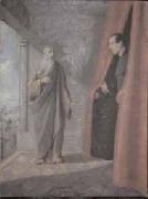 Ivan Grohar Srecanje zupnika Erzena z Abrahamom oil painting on canvas